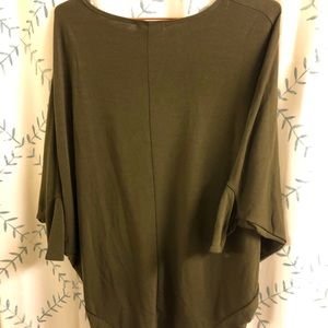 Jolie: Reid 3/4 Sleeve Knit Top Olive in S